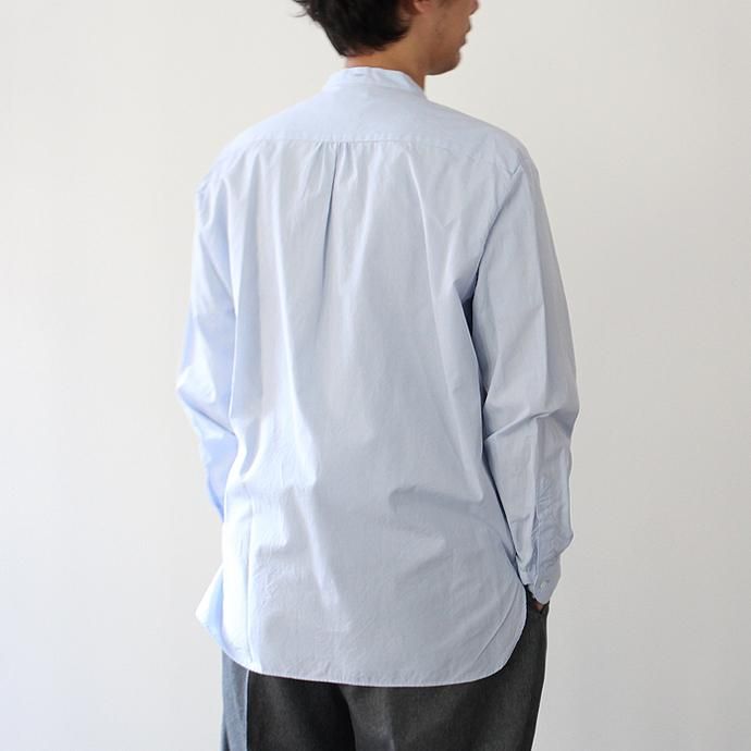 STILL BY HAND リラックスフィット バンドカラーシャツ SH1171 - 全2色 02