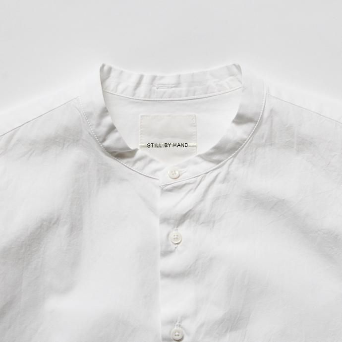 STILL BY HAND リラックスフィット バンドカラーシャツ SH1171 - 全2色 02