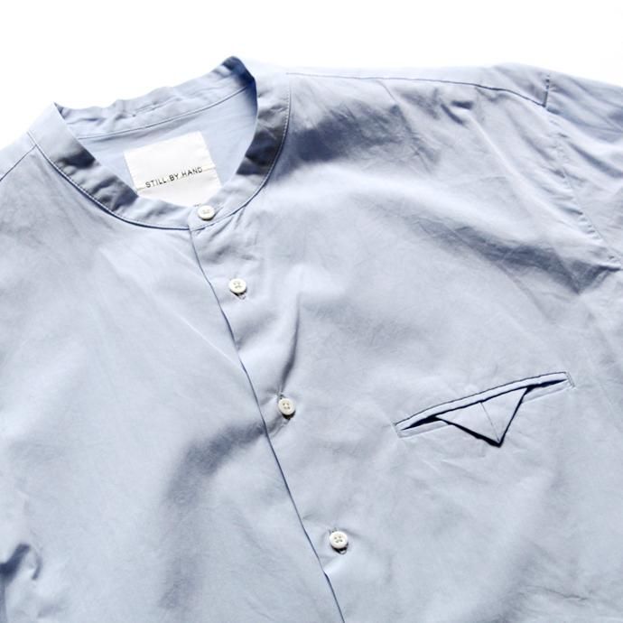 STILL BY HAND リラックスフィット バンドカラーシャツ SH1171 - 全2色 02