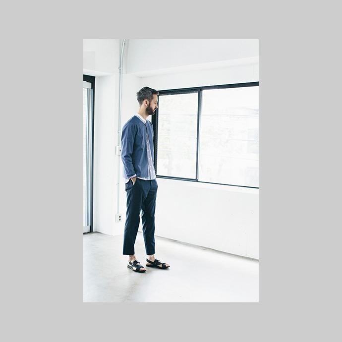 STILL BY HAND リラックスフィット バンドカラーシャツ SH1171 - 全2色 02