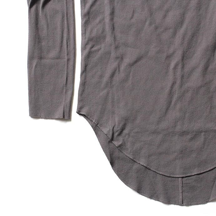 THEE THEE(シー)/ Long Rib Stitch Long Tee リブ編みロングTシャツ - White CT-CS-03 02