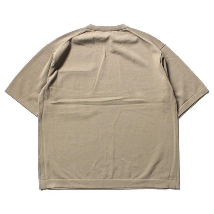 crepuscule crepuscule / Pocket Knit S/S 1701-010 - Graybeige ショートスリーブポケットニット グレーベージュ 02