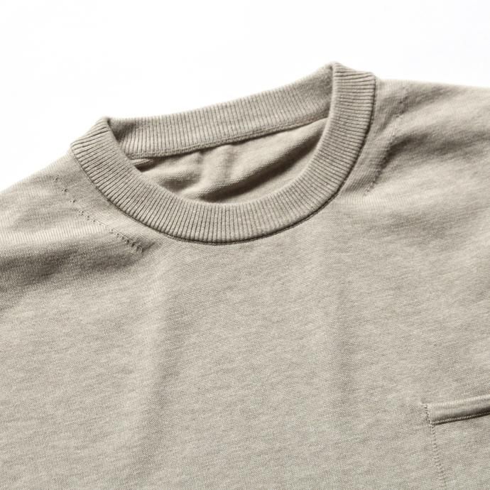 crepuscule crepuscule / Pocket Knit S/S 1701-010 - Graybeige ショートスリーブポケットニット グレーベージュ 02