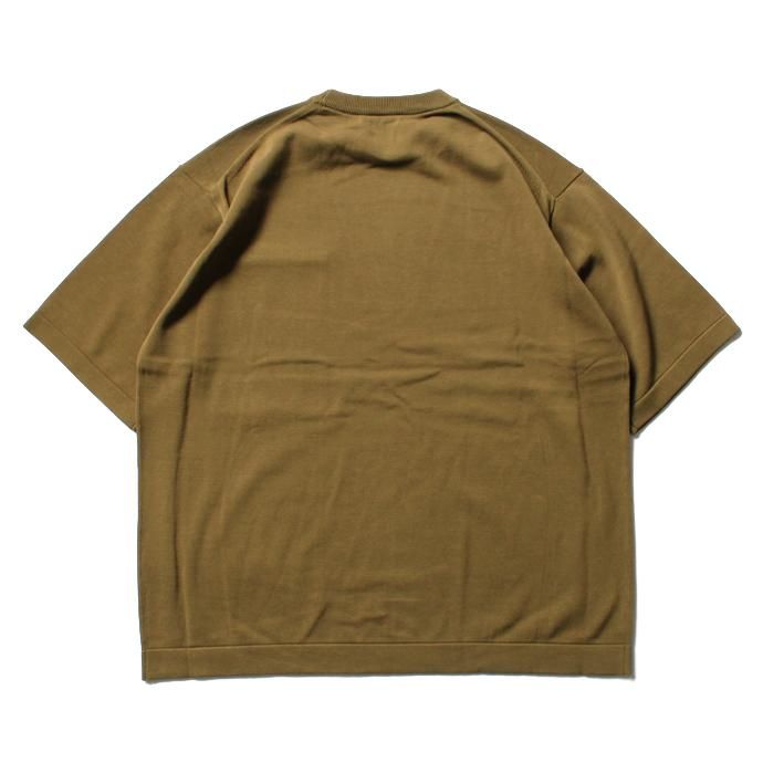 crepuscule crepuscule / Pocket Knit S/S 1701-010 - Mustard ショートスリーブポケットニット マスタード 02