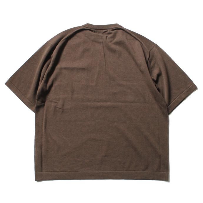 crepuscule crepuscule / Pocket Knit S/S 1701-010 - Brown ショートスリーブポケットニット ブラウン<img class='new_mark_img2' src='//img.shop-pro.jp/img/new/icons47.gif' style='border:none;display:inline;margin:0px;padding:0px;width:auto;' /> 02