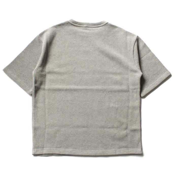 crepuscule crepuscule / Highgage Moss Stitch S/S Cutsew 1701-011 - Gray ハイゲージ鹿の子ショートスリーブニット グレー 02