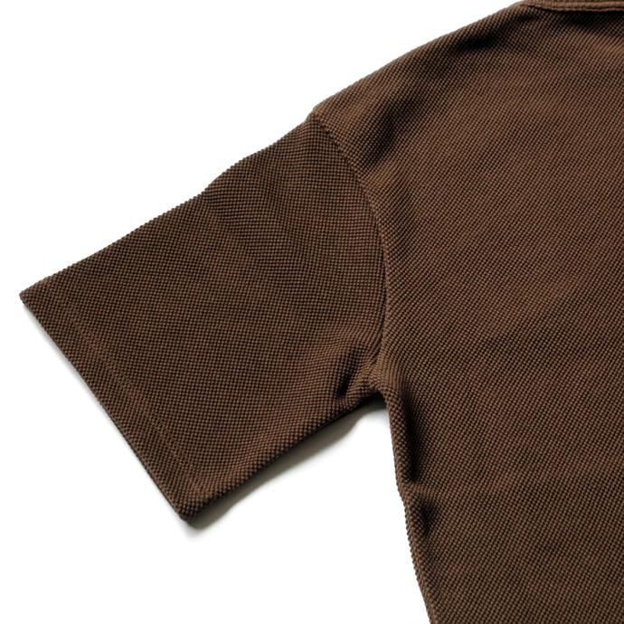 crepuscule crepuscule / Highgage Moss Stitch S/S Cutsew 1701-011 - Gray ハイゲージ鹿の子ショートスリーブニット グレー 02