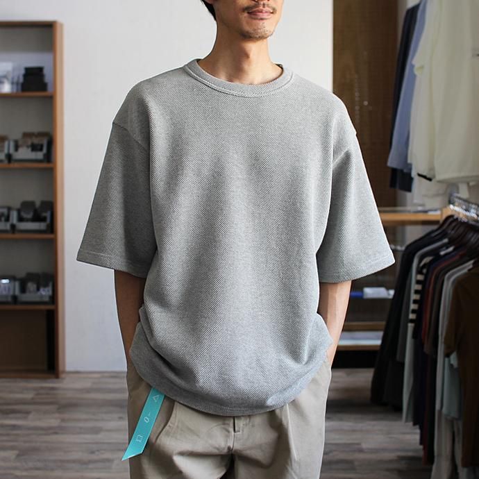 crepuscule crepuscule / Highgage Moss Stitch S/S Cutsew 1701-011 - Brown ハイゲージ鹿の子ショートスリーブニット ブラウン 02