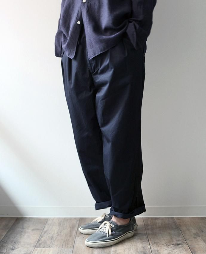 blurhms blurhms / Both Side Zipper Wide Pants BHS-F17009 - Navy 02