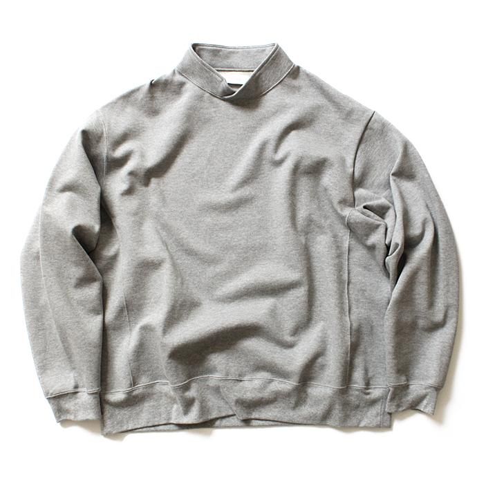 116071640 THEE(シー)/ Hi Neck Sweat ハイネック度詰め鹿の子編みスウェット - Grey KU-CS-02<img class='new_mark_img2' src='//img.shop-pro.jp/img/new/icons47.gif' style='border:none;display:inline;margin:0px;padding:0px;width:auto;' /> 01
