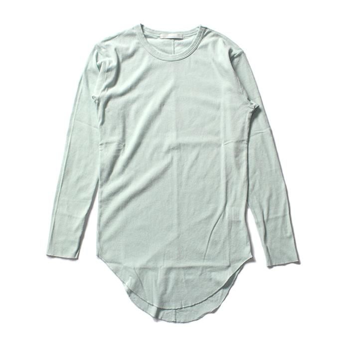 116071773 THEE(シー)/ Long Rib Stitch Long Tee リブ編みロングTシャツ - Mint CT-CS-03 01