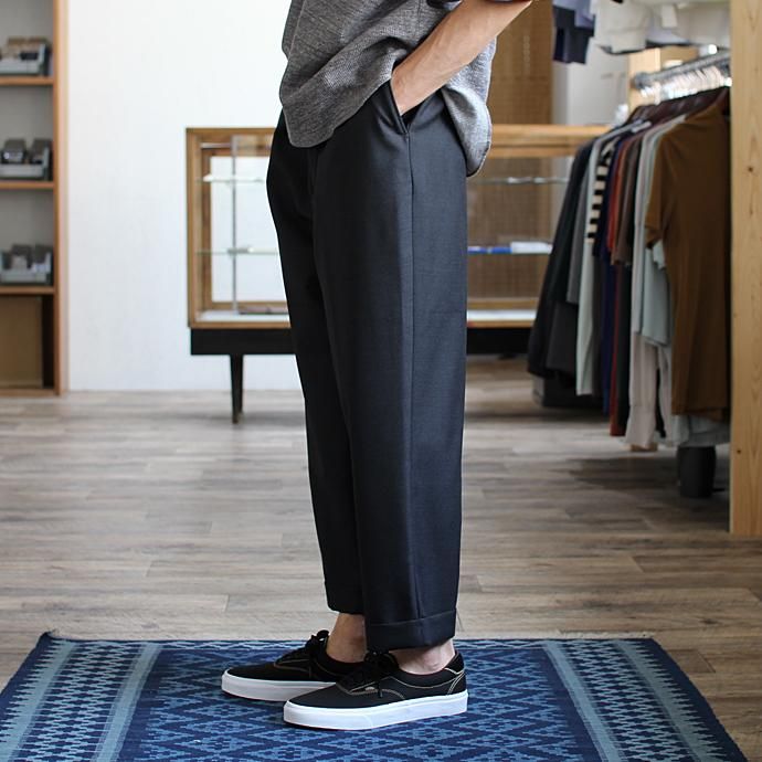 CEASTERS CEASTERS ケステル / Summer Wool 2 Pleats Trousers - Dark Grey M684<img class='new_mark_img2' src='//img.shop-pro.jp/img/new/icons47.gif' style='border:none;display:inline;margin:0px;padding:0px;width:auto;' /> 02