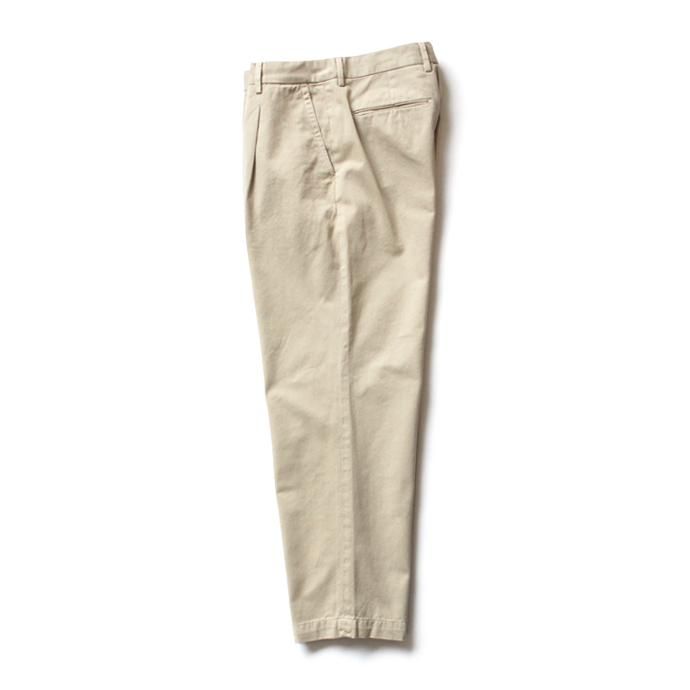 116246659 RICCARDO METHA / One Tuck Wide Trousers ワンタック ワイドパンツ - Dragon Twill Beige<img class='new_mark_img2' src='//img.shop-pro.jp/img/new/icons47.gif' style='border:none;display:inline;margin:0px;padding:0px;width:auto;' /> 02
