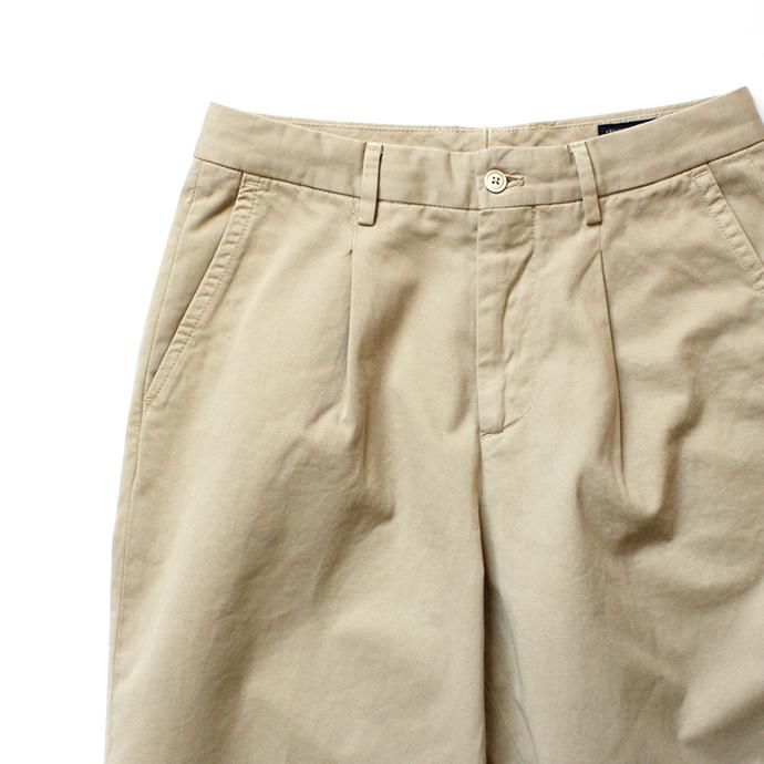 116246659 RICCARDO METHA / One Tuck Wide Trousers ワンタック ワイドパンツ - Dragon Twill Beige<img class='new_mark_img2' src='//img.shop-pro.jp/img/new/icons47.gif' style='border:none;display:inline;margin:0px;padding:0px;width:auto;' /> 02