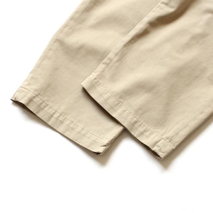 116246659 RICCARDO METHA / One Tuck Wide Trousers ワンタック ワイドパンツ - Dragon Twill Beige<img class='new_mark_img2' src='//img.shop-pro.jp/img/new/icons47.gif' style='border:none;display:inline;margin:0px;padding:0px;width:auto;' /> 02