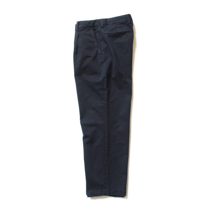 116246906 RICCARDO METHA / One Tuck Wide Trousers ワンタック ワイドパンツ- Dragon Twill Dark Navy<img class='new_mark_img2' src='//img.shop-pro.jp/img/new/icons47.gif' style='border:none;display:inline;margin:0px;padding:0px;width:auto;' /> 02