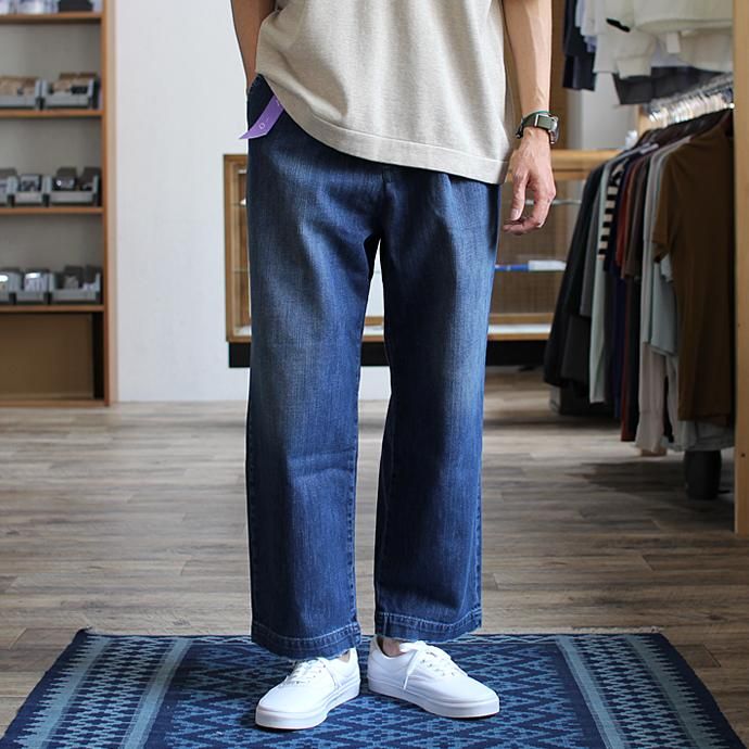 116247307 RICCARDO METHA / One Tuck Wide Trousers ワンタック ワイドパンツ- Denim<img class='new_mark_img2' src='//img.shop-pro.jp/img/new/icons47.gif' style='border:none;display:inline;margin:0px;padding:0px;width:auto;' /> 01