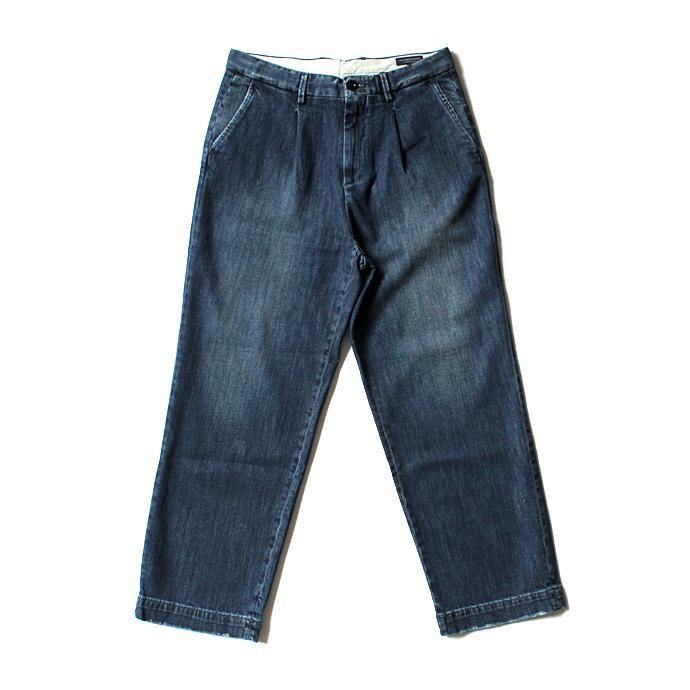 116247307 RICCARDO METHA / One Tuck Wide Trousers ワンタック ワイドパンツ- Denim<img class='new_mark_img2' src='//img.shop-pro.jp/img/new/icons47.gif' style='border:none;display:inline;margin:0px;padding:0px;width:auto;' /> 02