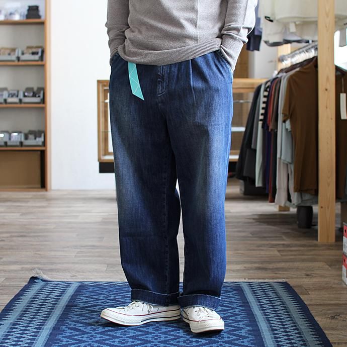 116247307 RICCARDO METHA / One Tuck Wide Trousers ワンタック ワイドパンツ- Denim<img class='new_mark_img2' src='//img.shop-pro.jp/img/new/icons47.gif' style='border:none;display:inline;margin:0px;padding:0px;width:auto;' /> 02