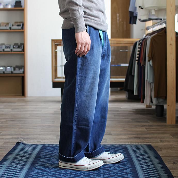 116247307 RICCARDO METHA / One Tuck Wide Trousers ワンタック ワイドパンツ- Denim<img class='new_mark_img2' src='//img.shop-pro.jp/img/new/icons47.gif' style='border:none;display:inline;margin:0px;padding:0px;width:auto;' /> 02