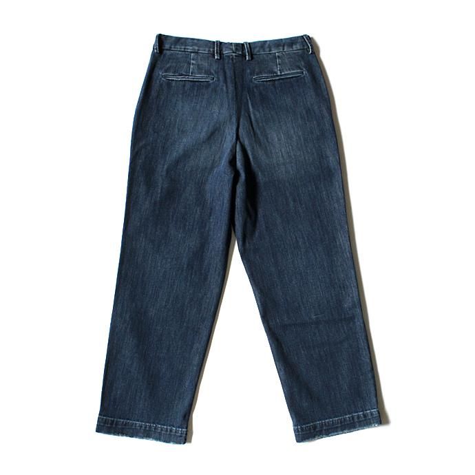 116247307 RICCARDO METHA / One Tuck Wide Trousers ワンタック ワイドパンツ- Denim<img class='new_mark_img2' src='//img.shop-pro.jp/img/new/icons47.gif' style='border:none;display:inline;margin:0px;padding:0px;width:auto;' /> 02