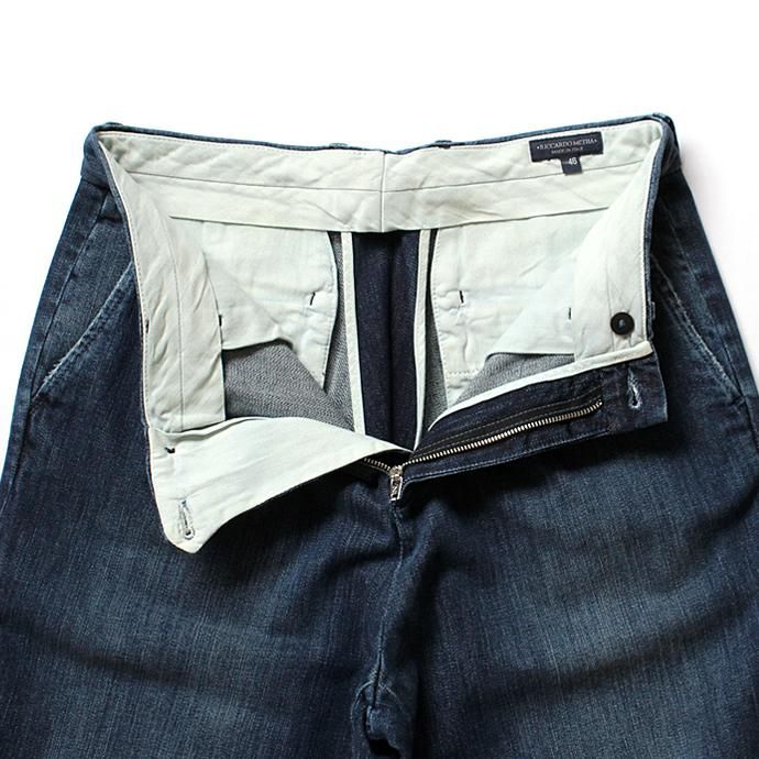 116247307 RICCARDO METHA / One Tuck Wide Trousers ワンタック ワイドパンツ- Denim<img class='new_mark_img2' src='//img.shop-pro.jp/img/new/icons47.gif' style='border:none;display:inline;margin:0px;padding:0px;width:auto;' /> 02