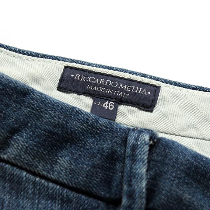 116247307 RICCARDO METHA / One Tuck Wide Trousers ワンタック ワイドパンツ- Denim<img class='new_mark_img2' src='//img.shop-pro.jp/img/new/icons47.gif' style='border:none;display:inline;margin:0px;padding:0px;width:auto;' /> 02