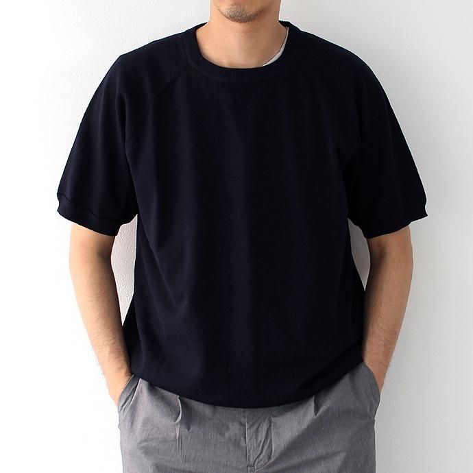 117719471 STILL BY HAND / コットンリネン半袖セーター KN0472 - ネイビー<img class='new_mark_img2' src='//img.shop-pro.jp/img/new/icons47.gif' style='border:none;display:inline;margin:0px;padding:0px;width:auto;' /> 01