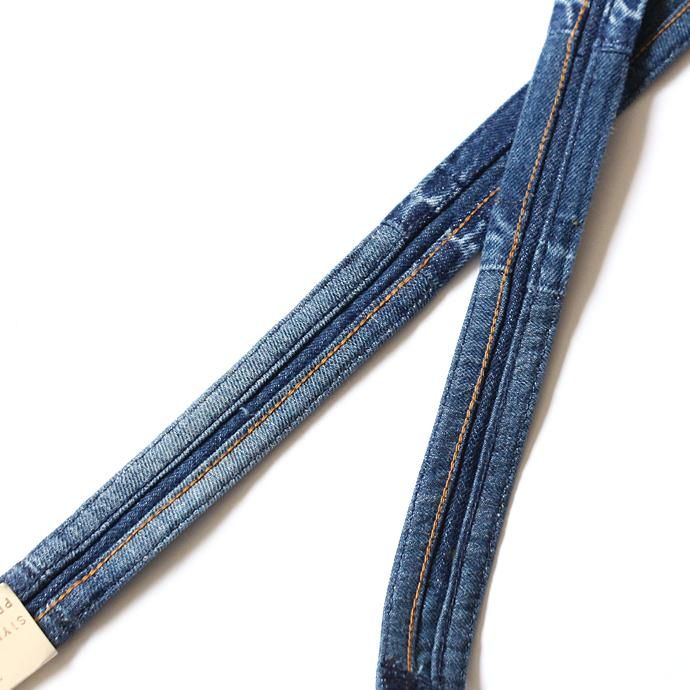 Hexico Deformer Belt ex. 501 - Blue リメイクデニムベルト ブルー 02