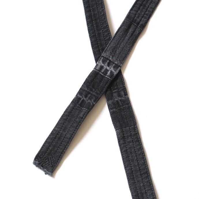 Hexico Deformer Belt ex. 501 - Black リメイクデニムベルト ブラック 02