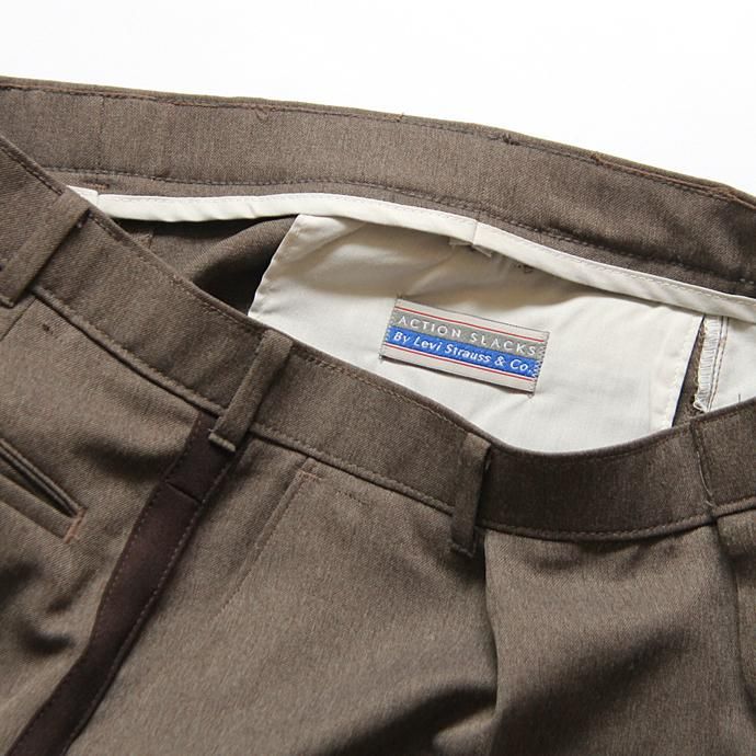 Hexico Deformer 1-Tuck Line Pants - Ex. Action Slacks リメイクスラックス - Heather Brown<img class='new_mark_img2' src='//img.shop-pro.jp/img/new/icons47.gif' style='border:none;display:inline;margin:0px;padding:0px;width:auto;' /> 02