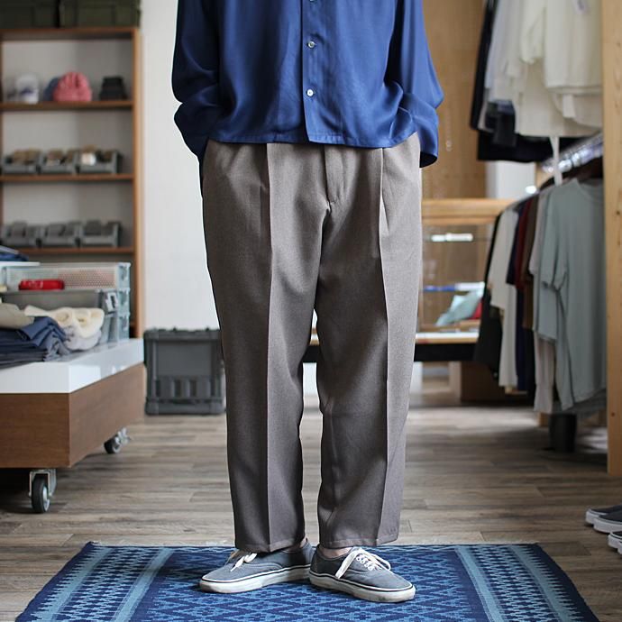 Hexico Deformer 1-Tuck Line Pants - Ex. Action Slacks リメイクスラックス - Heather Brown<img class='new_mark_img2' src='//img.shop-pro.jp/img/new/icons47.gif' style='border:none;display:inline;margin:0px;padding:0px;width:auto;' /> 02