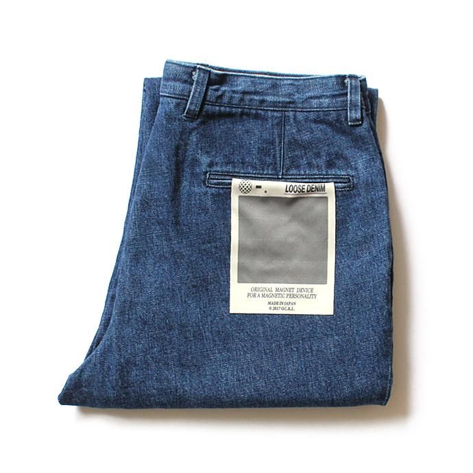 O- LOOSE DENIM FB ブルーデニムパンツ O-W-02B Blue 02