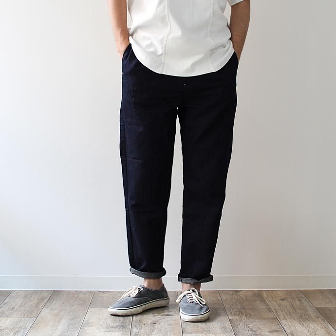 STILL BY HAND リネン混ワンタックデニムパンツ DN0172 01