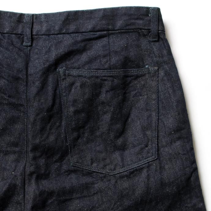 STILL BY HAND リネン混ワンタックデニムパンツ DN0172 02