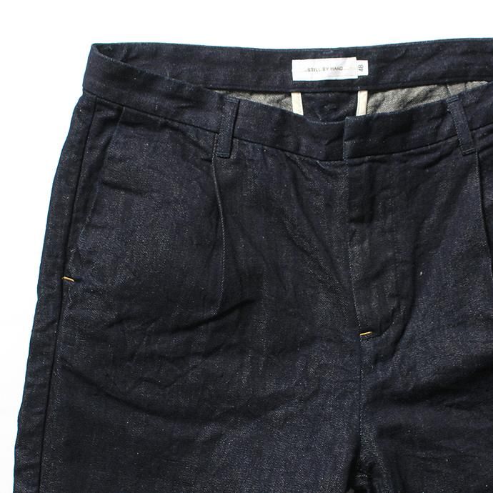 STILL BY HAND リネン混ワンタックデニムパンツ DN0172 02