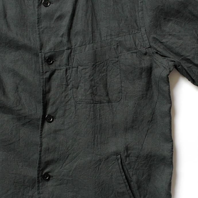 STILL BY HAND リネンノーカラージャケット SH0272 02