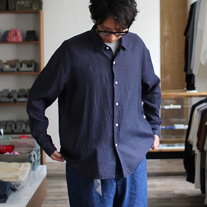 THEE THEE x hatsutoki W-face Shirts comfortable WF-SH-01 Navy<img class='new_mark_img2' src='//img.shop-pro.jp/img/new/icons47.gif' style='border:none;display:inline;margin:0px;padding:0px;width:auto;' /> 01