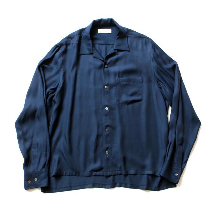THEE open collar (SHORT) LR-SH-01 レーヨンオープンカラーシャツ Navy<img class='new_mark_img2' src='//img.shop-pro.jp/img/new/icons47.gif' style='border:none;display:inline;margin:0px;padding:0px;width:auto;' /> 02