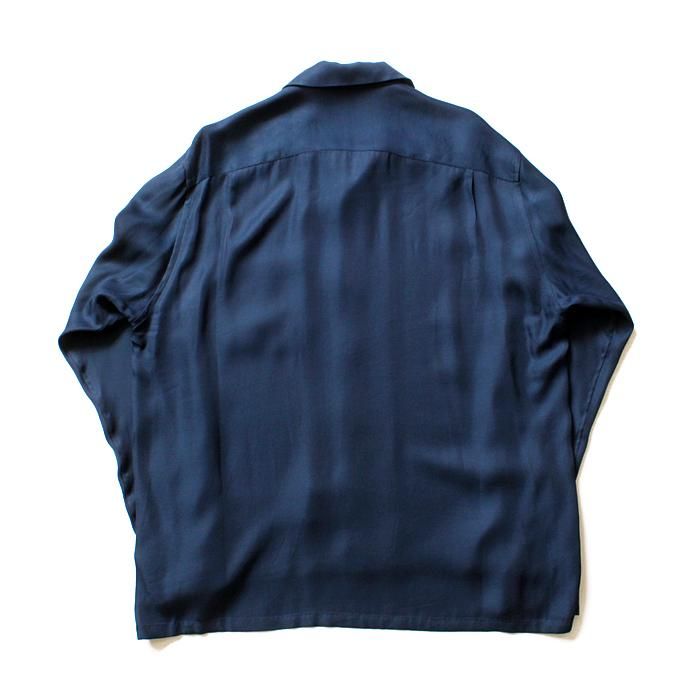 THEE open collar (SHORT) LR-SH-01 レーヨンオープンカラーシャツ Navy<img class='new_mark_img2' src='//img.shop-pro.jp/img/new/icons47.gif' style='border:none;display:inline;margin:0px;padding:0px;width:auto;' /> 02