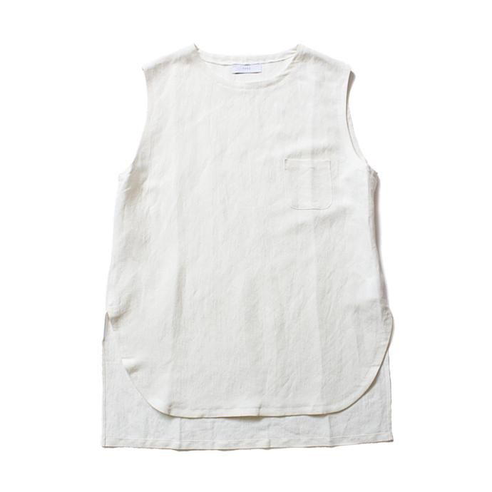 THEE Linen Long N/S Tee LV-CS-03 リネンノースリーブT ホワイト<img class='new_mark_img2' src='//img.shop-pro.jp/img/new/icons47.gif' style='border:none;display:inline;margin:0px;padding:0px;width:auto;' /> 01