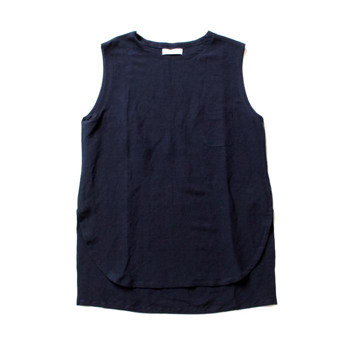 THEE Linen Long N/S Tee LV-CS-03 リネンノースリーブT ネイビー<img class='new_mark_img2' src='//img.shop-pro.jp/img/new/icons47.gif' style='border:none;display:inline;margin:0px;padding:0px;width:auto;' /> 01