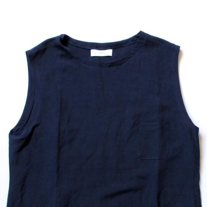 THEE Linen Long N/S Tee LV-CS-03 リネンノースリーブT ネイビー<img class='new_mark_img2' src='//img.shop-pro.jp/img/new/icons47.gif' style='border:none;display:inline;margin:0px;padding:0px;width:auto;' /> 02