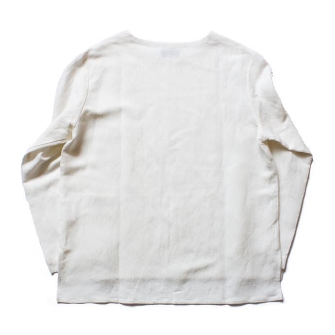 THEE Linen Long Sleeve Tee LV-CS-04 リネンロングスリーブT ホワイト<img class='new_mark_img2' src='//img.shop-pro.jp/img/new/icons47.gif' style='border:none;display:inline;margin:0px;padding:0px;width:auto;' /> 02