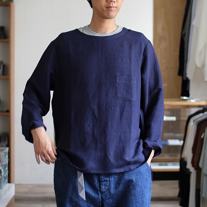THEE Linen Long Sleeve Tee LV-CS-04 リネンロングスリーブT ホワイト<img class='new_mark_img2' src='//img.shop-pro.jp/img/new/icons47.gif' style='border:none;display:inline;margin:0px;padding:0px;width:auto;' /> 02