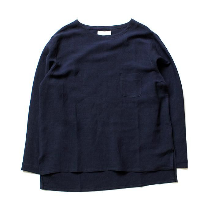 THEE Linen Long Sleeve Tee LV-CS-04 リネンロングスリーブT ネイビー<img class='new_mark_img2' src='//img.shop-pro.jp/img/new/icons47.gif' style='border:none;display:inline;margin:0px;padding:0px;width:auto;' /> 02
