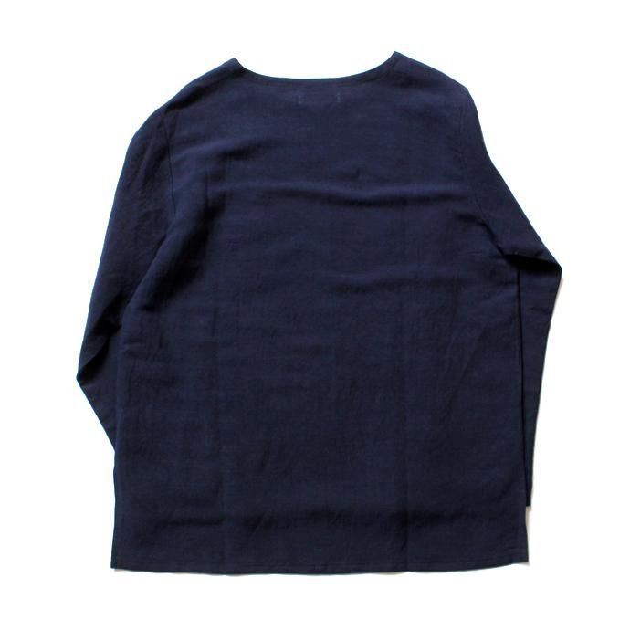THEE Linen Long Sleeve Tee LV-CS-04 リネンロングスリーブT ネイビー<img class='new_mark_img2' src='//img.shop-pro.jp/img/new/icons47.gif' style='border:none;display:inline;margin:0px;padding:0px;width:auto;' /> 02