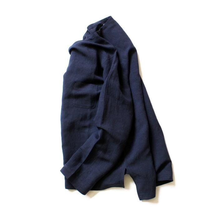 THEE Linen Long Sleeve Tee LV-CS-04 リネンロングスリーブT ネイビー<img class='new_mark_img2' src='//img.shop-pro.jp/img/new/icons47.gif' style='border:none;display:inline;margin:0px;padding:0px;width:auto;' /> 02