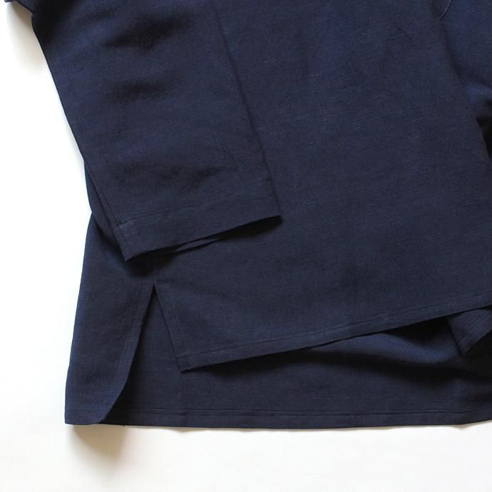 THEE Linen Long Sleeve Tee LV-CS-04 リネンロングスリーブT ネイビー<img class='new_mark_img2' src='//img.shop-pro.jp/img/new/icons47.gif' style='border:none;display:inline;margin:0px;padding:0px;width:auto;' /> 02