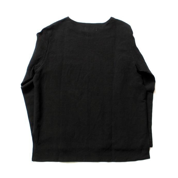 THEE Linen Long Sleeve Tee LV-CS-04 リネンロングスリーブT ブラック<img class='new_mark_img2' src='//img.shop-pro.jp/img/new/icons47.gif' style='border:none;display:inline;margin:0px;padding:0px;width:auto;' /> 02